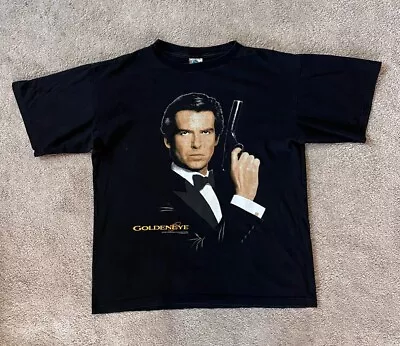 James Bond Golden Eye Pierce Brosnan Vintage 1995 Movie T-Shirt - Large • £85