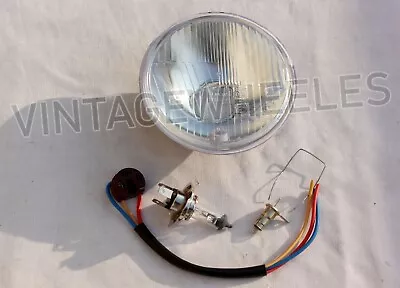 Lucas 5.75  5 3/4  Inch Classic Car Headlight Halogen H4 Conversion Euro LHD • $39.99