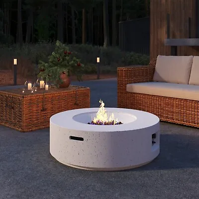 Outdoor 40000 BTU Propane Gas Fire Pit Table Weatherproof Round Fire Pit • $367.63