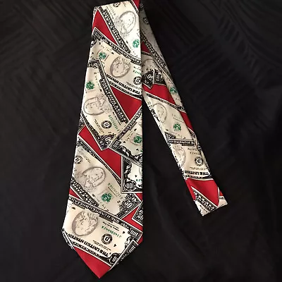 FloRence & K. Inc Silk Men's Novelty Money Neck Tie  • $5