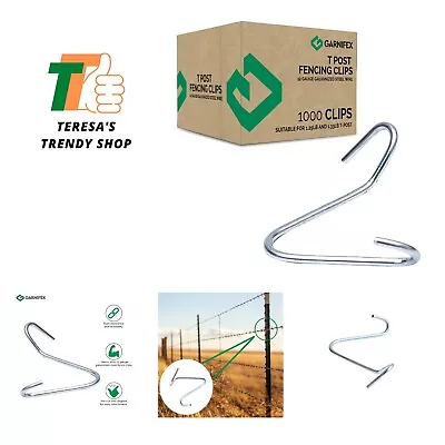 T Post Fence Clips 1000 | Wire Fence Clips | Fencing Clips For Securing Non E... • $85.99