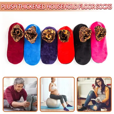 £2.99 • Buy Home Floor Socks Indoor Non-Slip Thermal Thicken Bed Socks Men Women Winter Warm