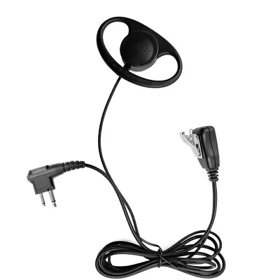 D Shape Earpiece Headset Mic For Motorola Two Way Radio RMM2050 CP200 GP300 • $8.51