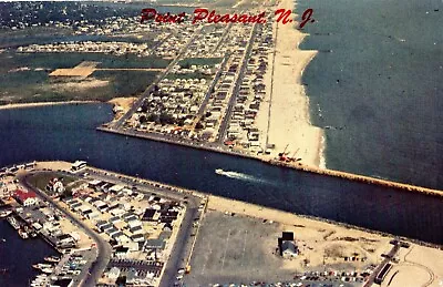 Aerial View Of Manasquan Inlet In Point Pleasant Beach NJ OLD • $3