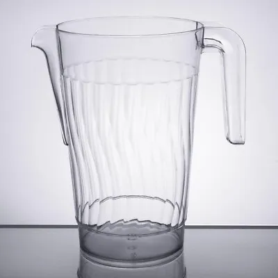 Pack Of 3 Elegant Reusable Plastic Jugs | Plastic Cocktail Pitchers - 50oz (Ap • £9.99