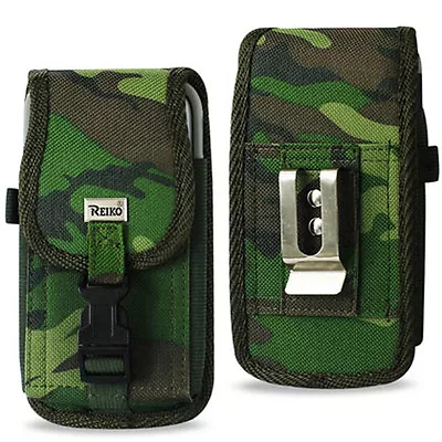 Army Green Rugged Canvas Pouch For IPhone 13 Mini 12 Mini 5S 5 5C Nokia 110 • $10.98