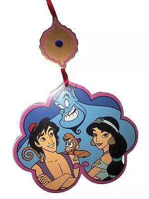 Vintage Disney Wooden Christmas Ornament Kurt Adler Aladdin Genie Jasmine Abu • $18