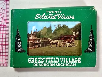 Vintage Set Of 20 Mini Views Of Greenfield Village Dearborn MI Souvenir Pack • $11.50