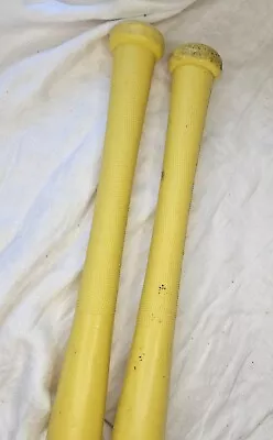 2 Vintage Official Wiffle Ball Bat Lot Yellow Made In USA Toy Baseball • $18.95