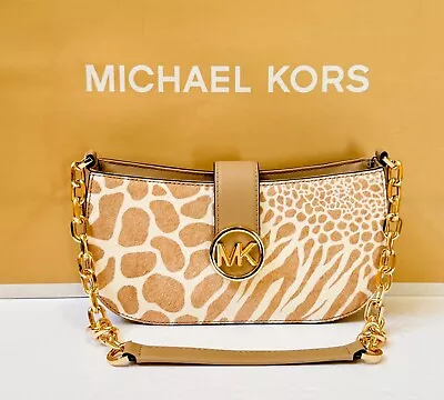 Michael Kors Carmen Small Pouchette Shoulder Chain Bag Purse • $79.80