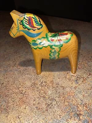 Vintage 🔥Swedish Wood Dala Horse • $24.97