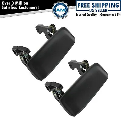 Metal Door Handles Black Textured Front Left & Right Pair Set Kit For Ranger • $28.71