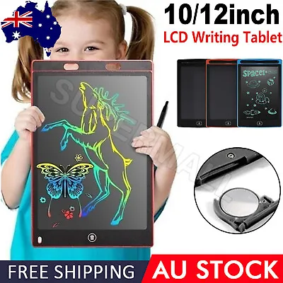 $13.99 • Buy 10 / 12  LCD Writing Tablet Drawing Board Colorful Doodle Handwriting Pad OZ