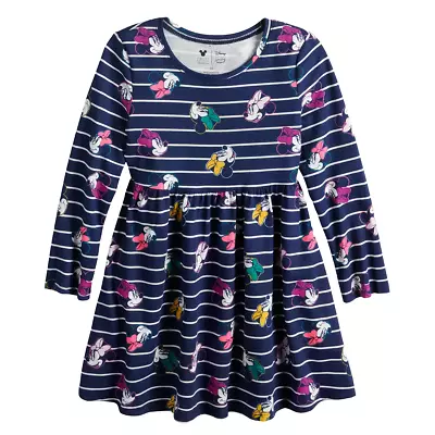 Disney's Minnie Mouse Baby Girl 12 Months Long-Sleeve Dress By Jumping Beans • $13.79