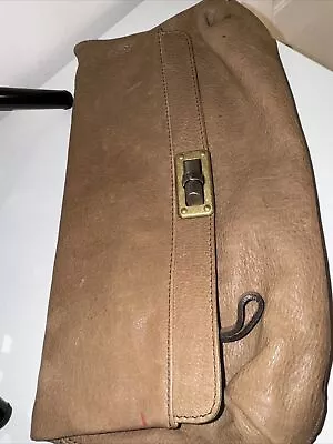 Lanvin Used Clutch Tan Leather Bag • £50
