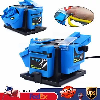 Electric Knife Sharpener Drill Sharpening Machine Household 1350rpm Professional • $61