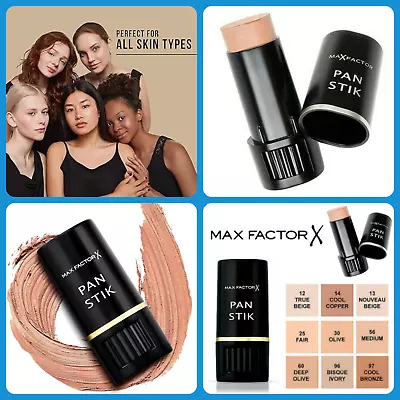 Max Factor Pan Stik Rich Creamy Foundation Stick Make Up Choose Your Shade • £6.99