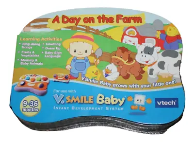 $14.95 • Buy V. Smile Baby System Vtech A Day On The Farm Game Cartridge Infant Learning NEW