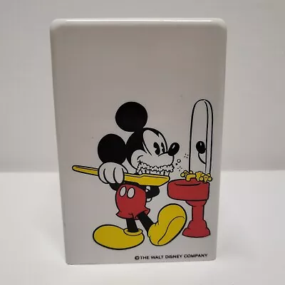 Mickey Mouse Dixie Cup  Pop Up Dispenser Bathroom Teeth Brushing Vintage Disney  • $12