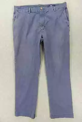 Vineyard Vines Flat Front Breaker Pants (Men's 34x30) Blue • $14.99