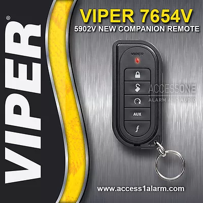 Viper 7654V 1-Way 5-Button Replacement Remote Control Transmitter For The 5902V • $65.99