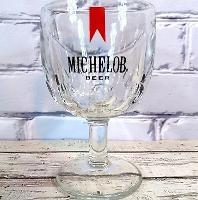 MICHELOB Classic Vintage 1970s Heavy Glass Beer Goblet • $16.95