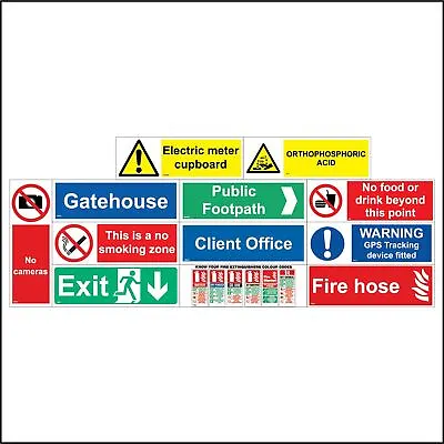 £3.75 • Buy Fire Warning Signs Photography Footpath Construction Smoking Client GPS GLL077