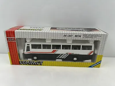 Vintage Joal Compact Volvo Coach Jetways Travellers Travel Tour Bus White Black • $39.99