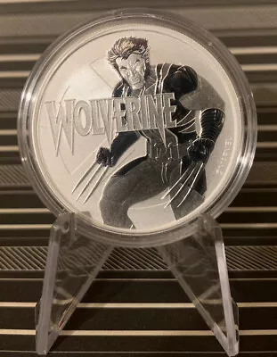 2021 $1 Tuvalu Wolverine One Dollar Marvel Series 1 Oz Silver BU • $65