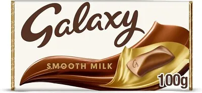 Galaxy Smooth Milk Chocolate BarEas Chocolate Gift Movie Night  Snacks 100g UK • £2.32