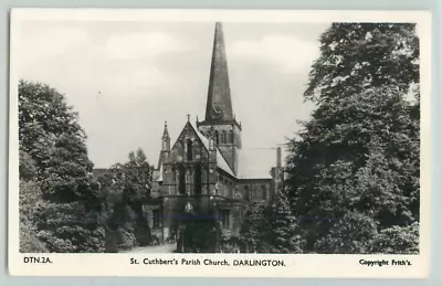 Postcard St Cuthberts Parish Church Darlington RPPC • £3.80