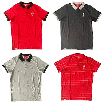 Wales Rugby Men's T-Shirt Fanatics Polo Shirt Rugby Union Top - New • £14.99