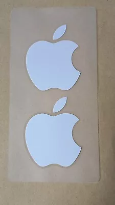 Genuine Original White Apple Logo Stickers X 2  - IPad IPhone Etc • £1