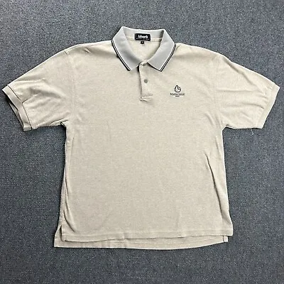 Vintage Makena Golf Resort Polo Shirt Mens Medium Ashworth Beige Maui Adults • $25.99