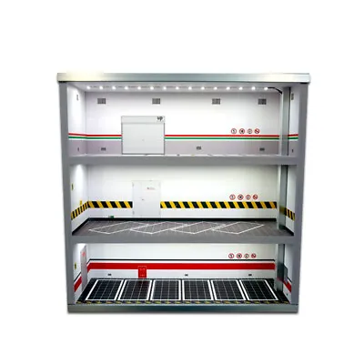 Diorama 1/64 Model Car Parking Lot LED Scenery Garage Collection Display Case US • $71