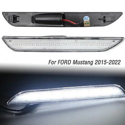 2x For 2015-22 Ford Mustang Clear Lens Rear Bumper Side Marker Lights Lamps • $16.05