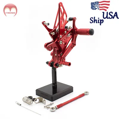 For Yamaha YZF R1 1998-2001 2002 2003 CNC Adjustable Rearsets Footpegs Rear Set • $108.99