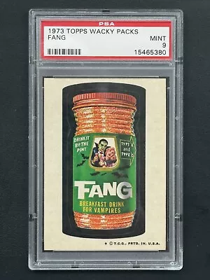 1973 Topps Wacky Packages Series 4 FANG PSA 9 MINT • $59.99