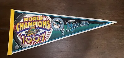 1997 Florida Marlins World Series Champions  MLB Felt Pennant 12  X 30   • $19.99