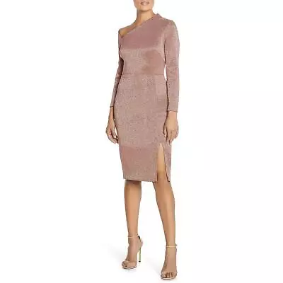 Aidan Mattox Womens Metallic Asymmetrical Cocktail And Party Dress BHFO 3734 • $21.99