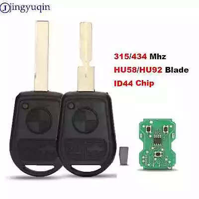 Remote Car Key 315/433 Mhz ID44 Chip For BMW Z3 E32 E36 E38 E39 E46 Control Key • $25.99