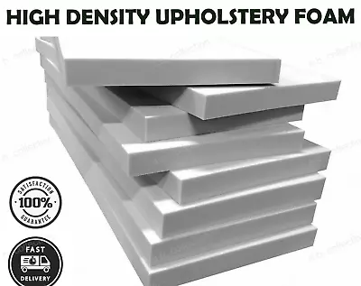 £44.89 • Buy Foam Cushion Replacement High Density Seating Pad Upholstery Sheet Cut To Size
