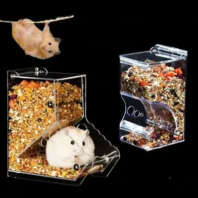 Hamster Rabbit Guinea Pig Food Dispenser Feeder Automatic Pet Bowl Container UK • £6.84