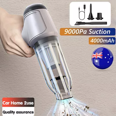 120W Cordless Vacuum Cleaner Car Portable Handheld Powerful Mini Dust Buster USB • $29.99