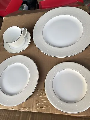 Brand New W/ Tags Waterford Etoile Platinum 5 Pc Place Setting Store Display • $129
