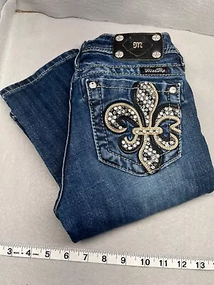 MISS ME Skinny Jeans Girls 12 Blue Denim Kids/Juniors Designer Pockets Jk622052 • $23.89