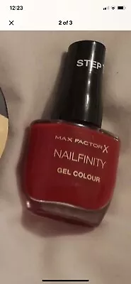 New Max Factor X Make Up Red Nail Polish Brand New Sealed • £1.99