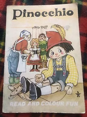 PINOCCHIO📕Read And Colour Fun By Clair Knopf. Paperback. • £3.85