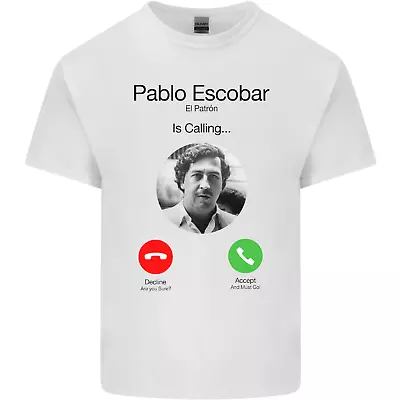 Pablo Escobar El Patron Is Calling Mens Cotton T-Shirt Tee Top • $24.55