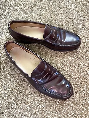 SAS Men's Size 12 M Burgundy Brown Slip On Penny Loafer Dress Shoe Leather Sole • $35